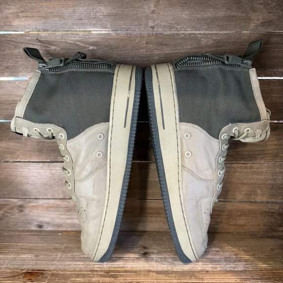 Mens Nike Air Force 1 SF Mid Mushroom Camo Leather Boots Shoes Sneakers‎ Size 12 main image 4